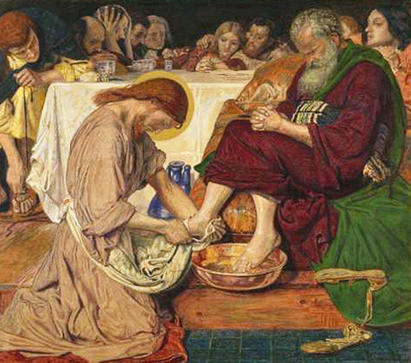 "Jesus washing Peter's feet", by Ford Madox Brown, 1857 or 1858